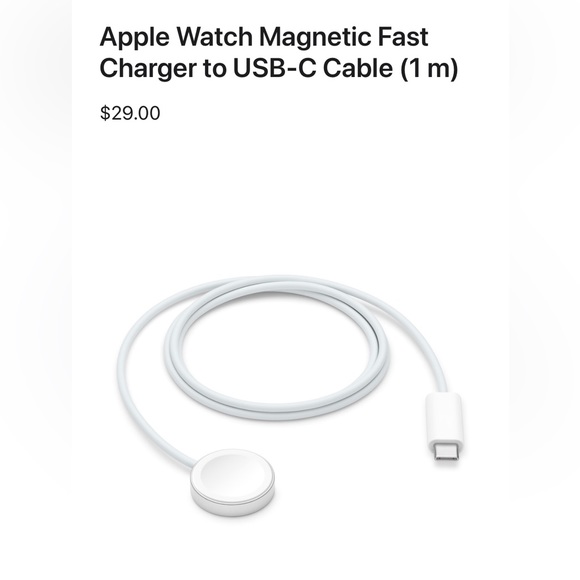 Apple Other - Apple Watch Magnetic Fast Charger to USB-C Cable 1M
